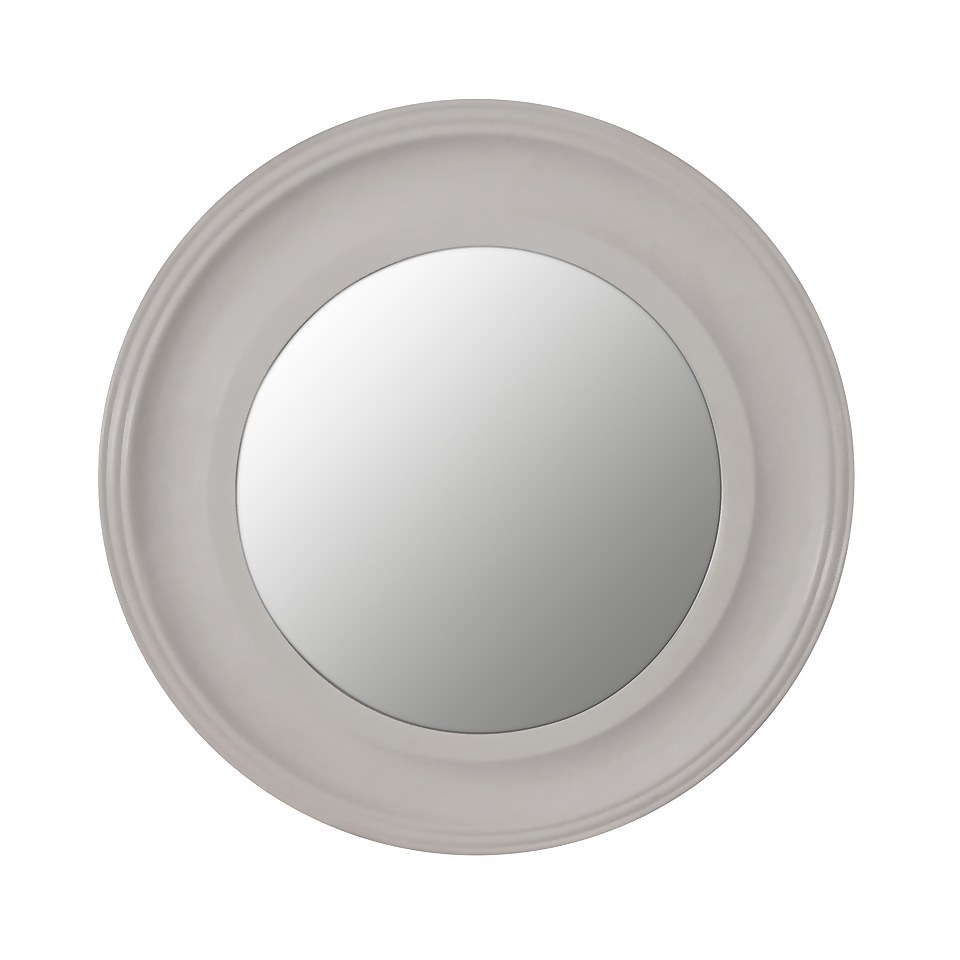 Country Living Round Wall Mirror 55cm - Country Grey