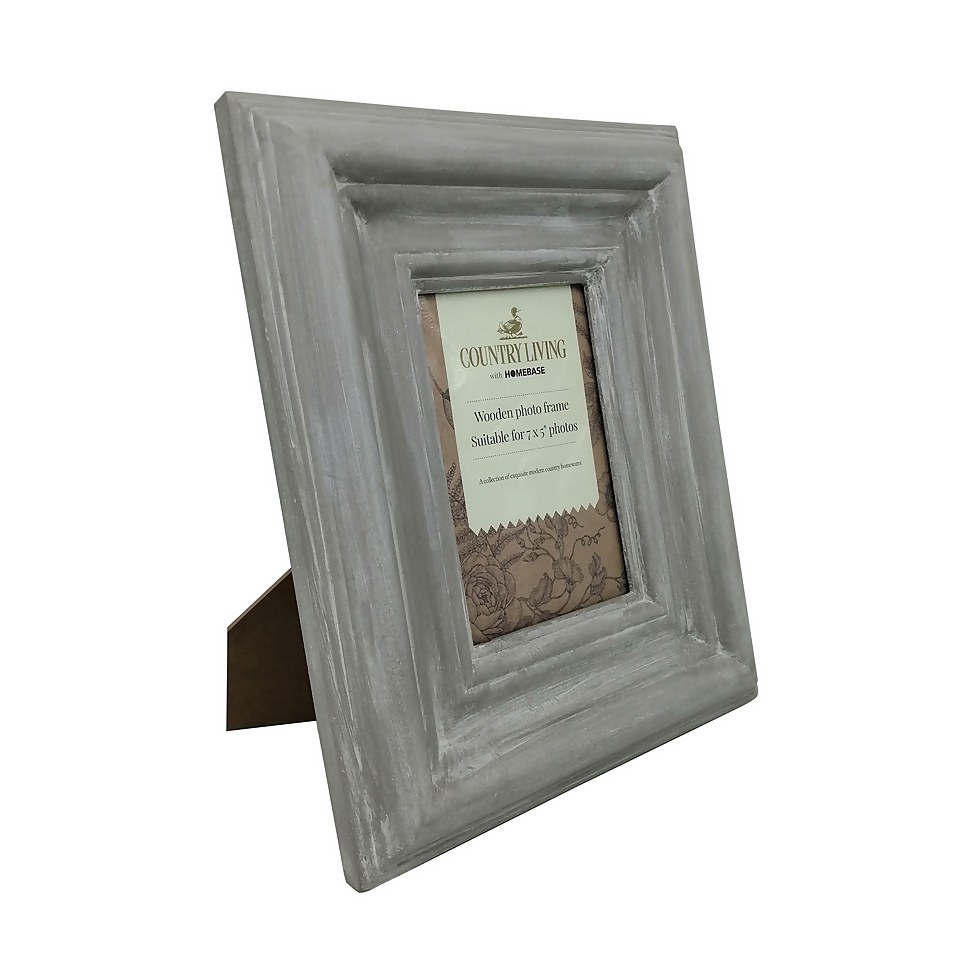 Country Living Wood Picture Frame - 7x5in