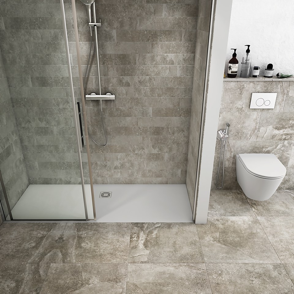 Bathstore RAK Slate Shower Tray White - 1700x700mm