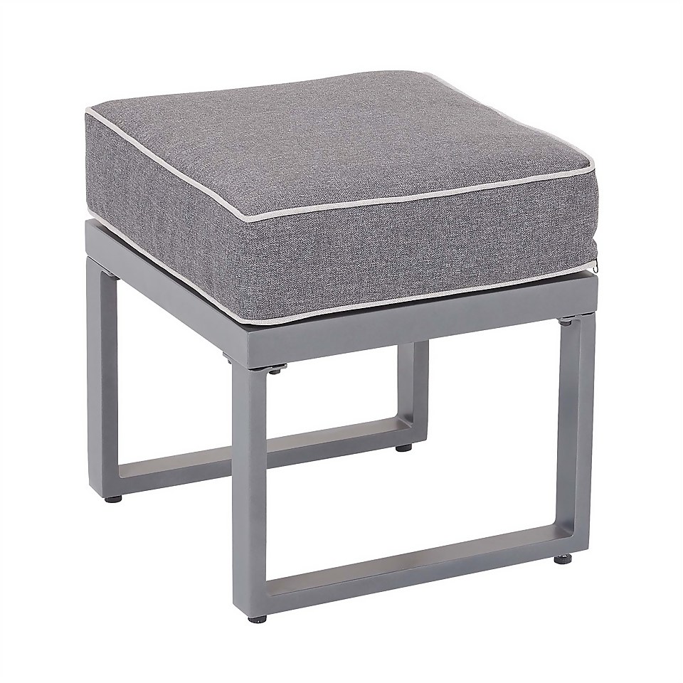Magna 4 Seater Grey Metal Corner Garden Sofa Set