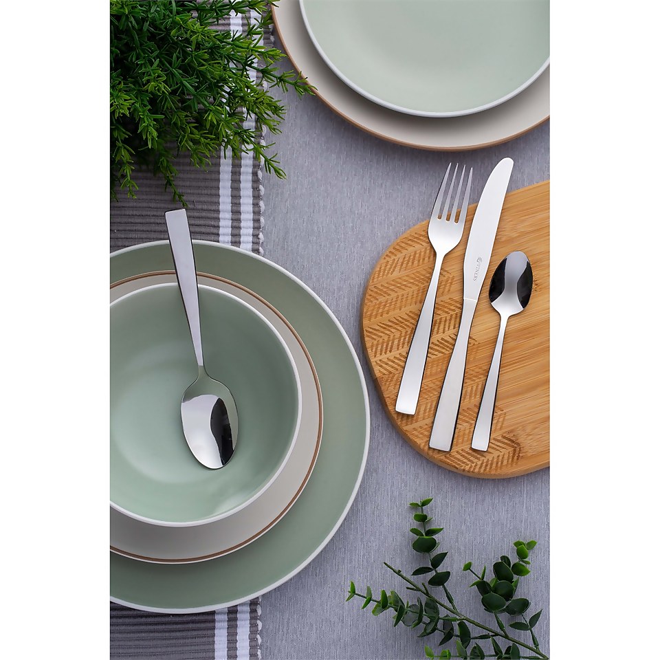 Viners Everyday Purity 18/0 16 Piece Cutlery Set Gift Box Homebase