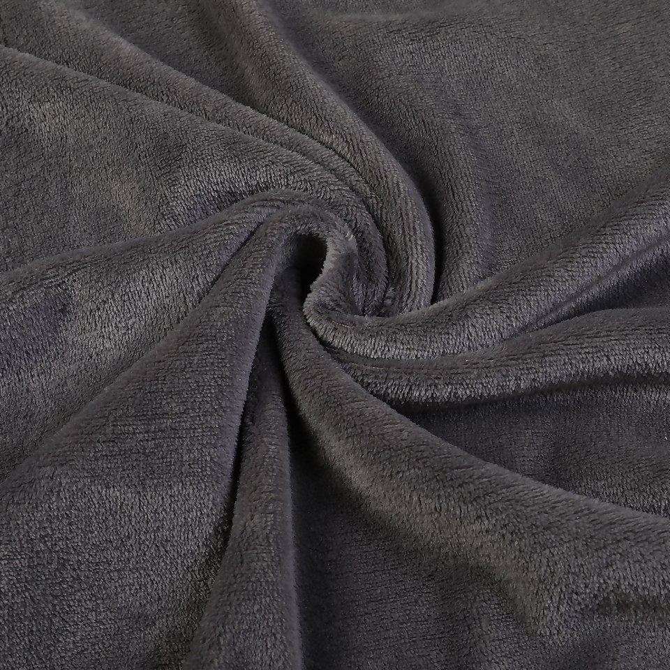 Fleece Throw 150x200cm - Charcoal