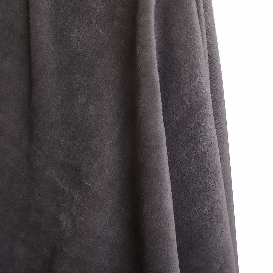 Fleece Throw Charcoal 120x150cm