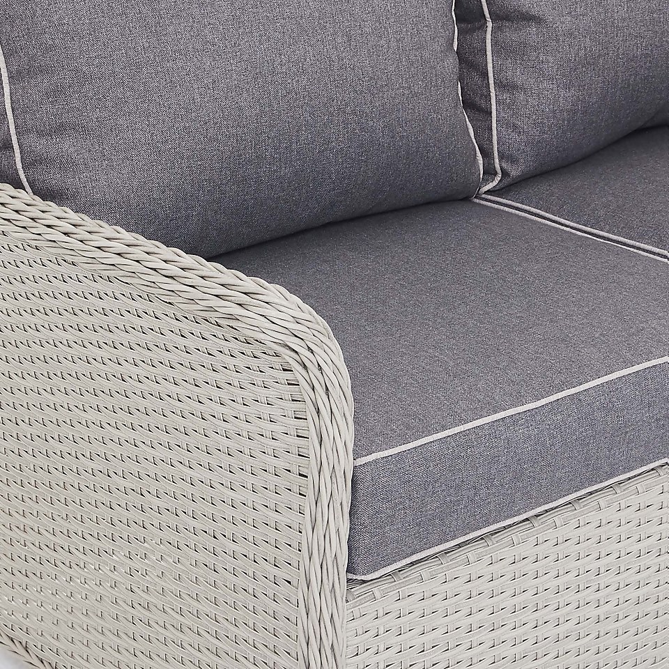 Cornbury Grey Garden Sofa Set with Adjustable Table Height