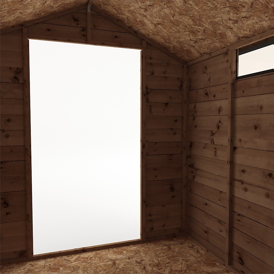 Mercia 6x8ft Security Shiplap Apex Shed (Installed)