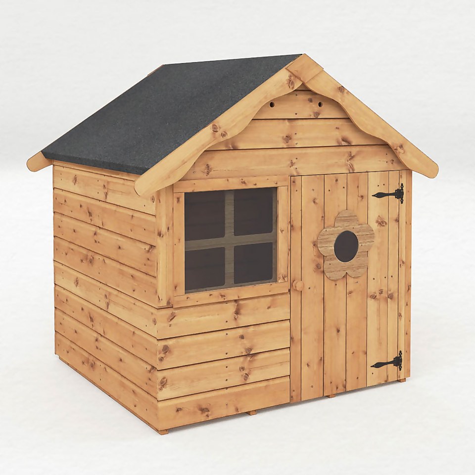 Mercia 4 x 4ft Snug Wooden Playhouse - Installation Included