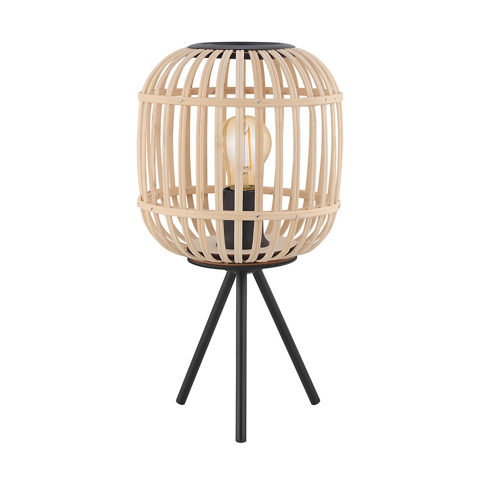 Eglo Bordesley Wooden Table Lamp