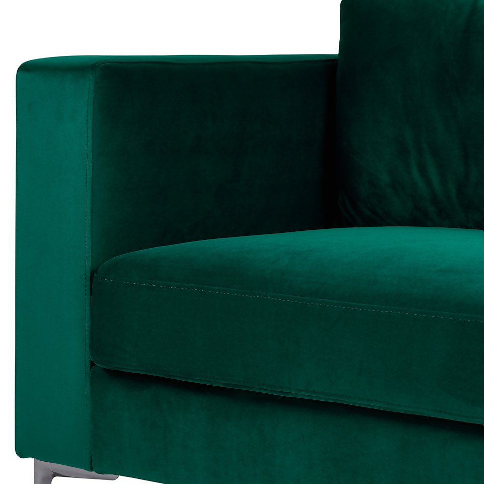 Donna Deco Lefthand Corner Sofa - Green