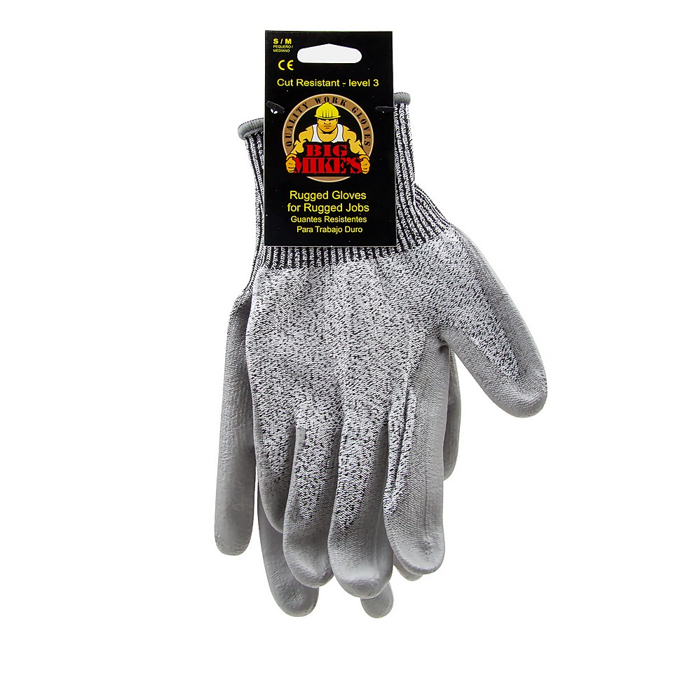 Big Mike's Cut Resistant Nitrile Dip Gloves - Small/Medium