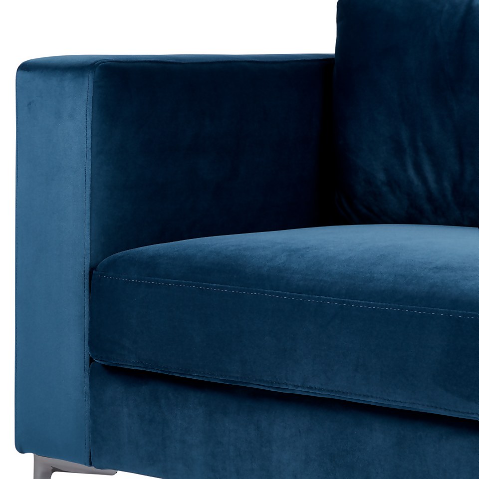 Donna Deco Righthand Corner Sofa - Blue
