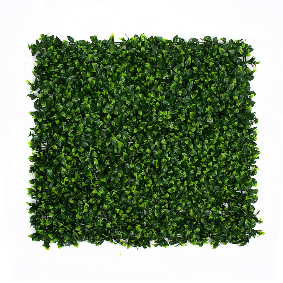 Artificial Green Leaf Wall 4pk