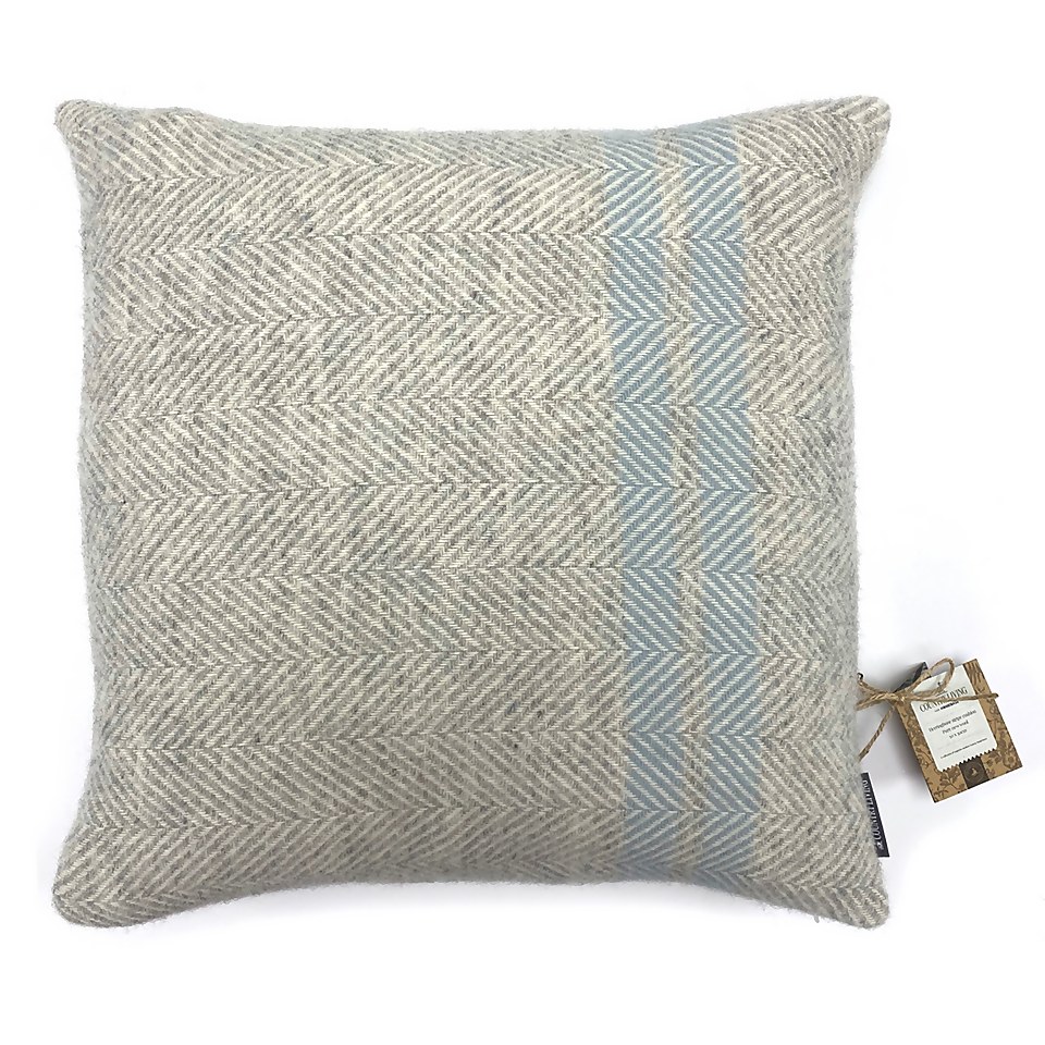 Country Living Wool Herringbone Stripe Cushion - 50x50cm