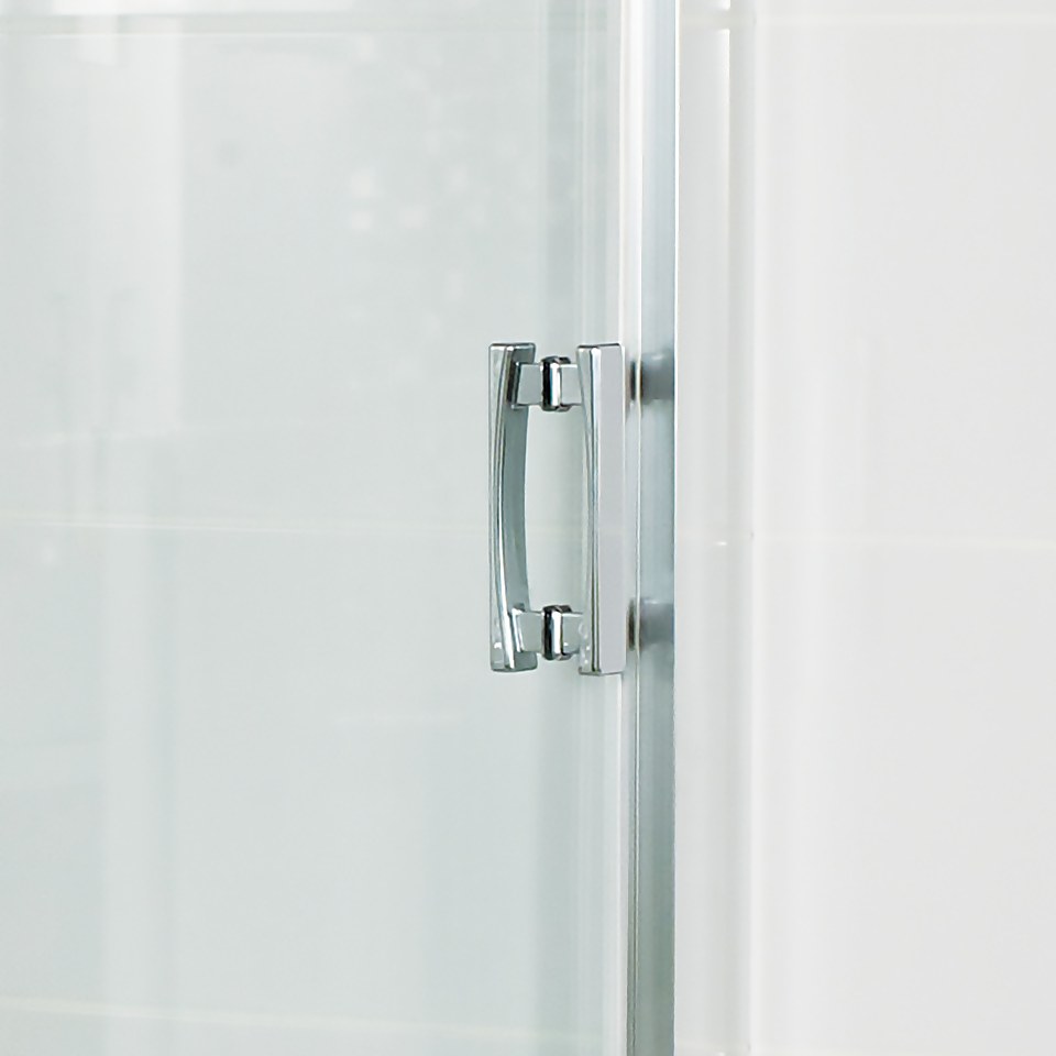 Bathstore Lustre Offset Quadrant Shower Enclosure - 1200 x 800mm (8mm Glass)