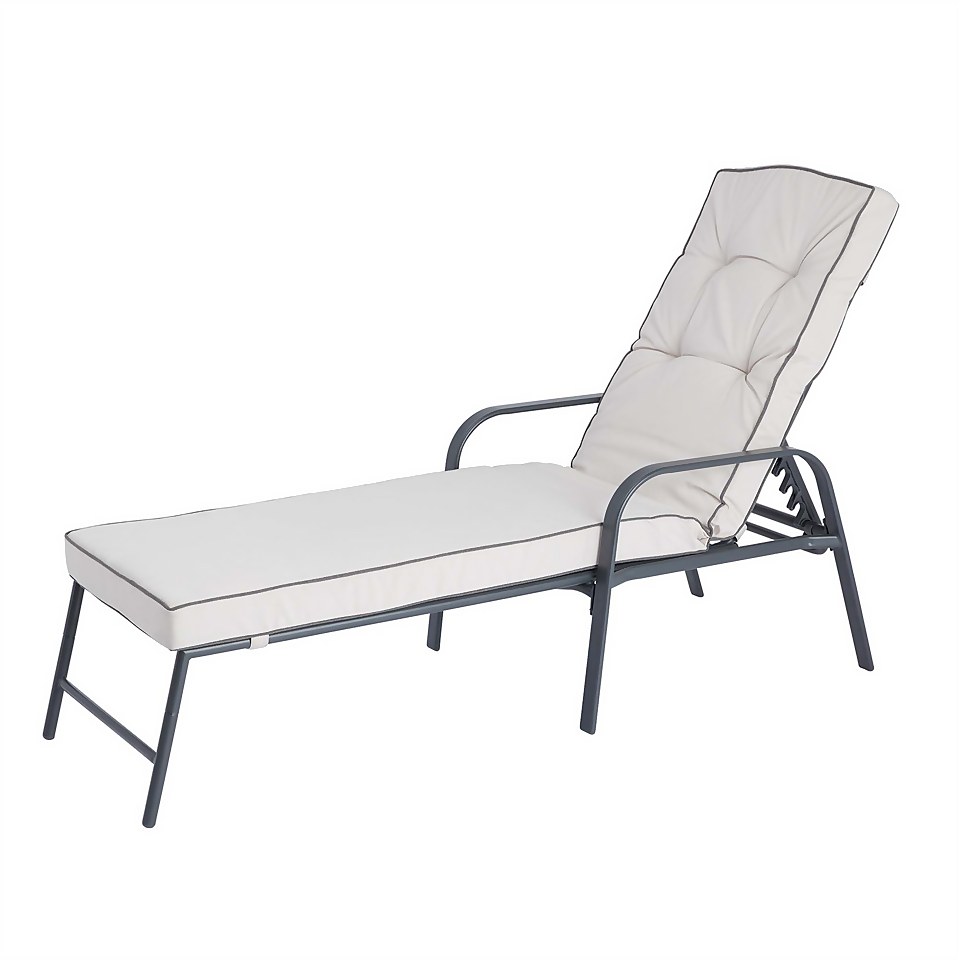 Rowly Sunlounger & Side Table