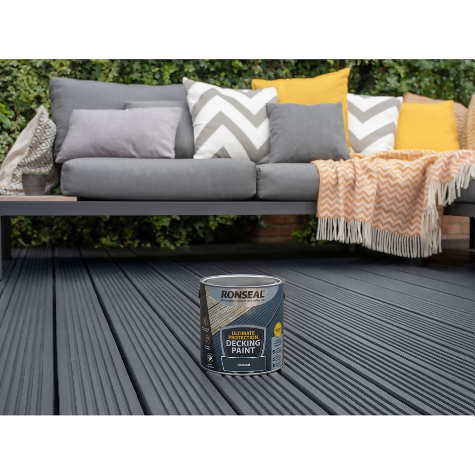 Ronseal Ultimate Protection Decking Paint Charcoal - 2.5L