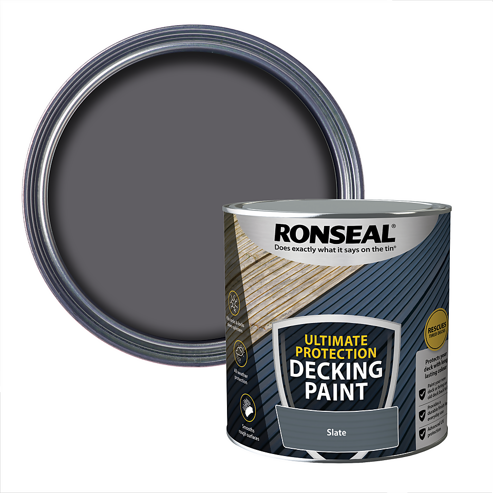 Ronseal Ultimate Protection Decking Paint Slate - 2.5L
