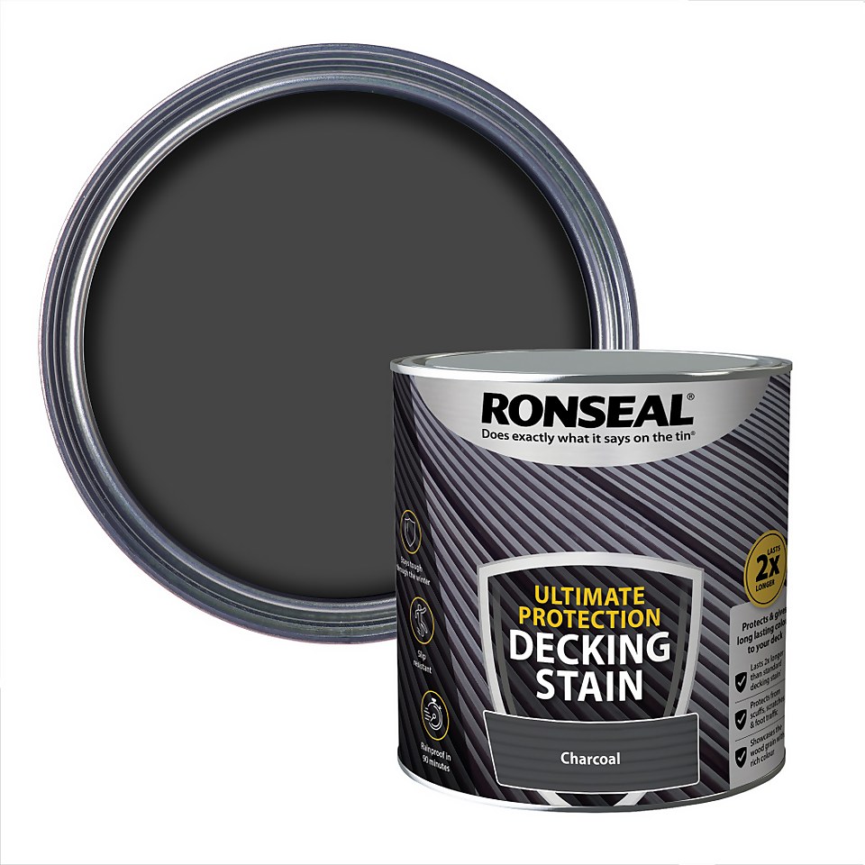 Ronseal Ultimate Protection Decking Stain Charcoal - 2.5L