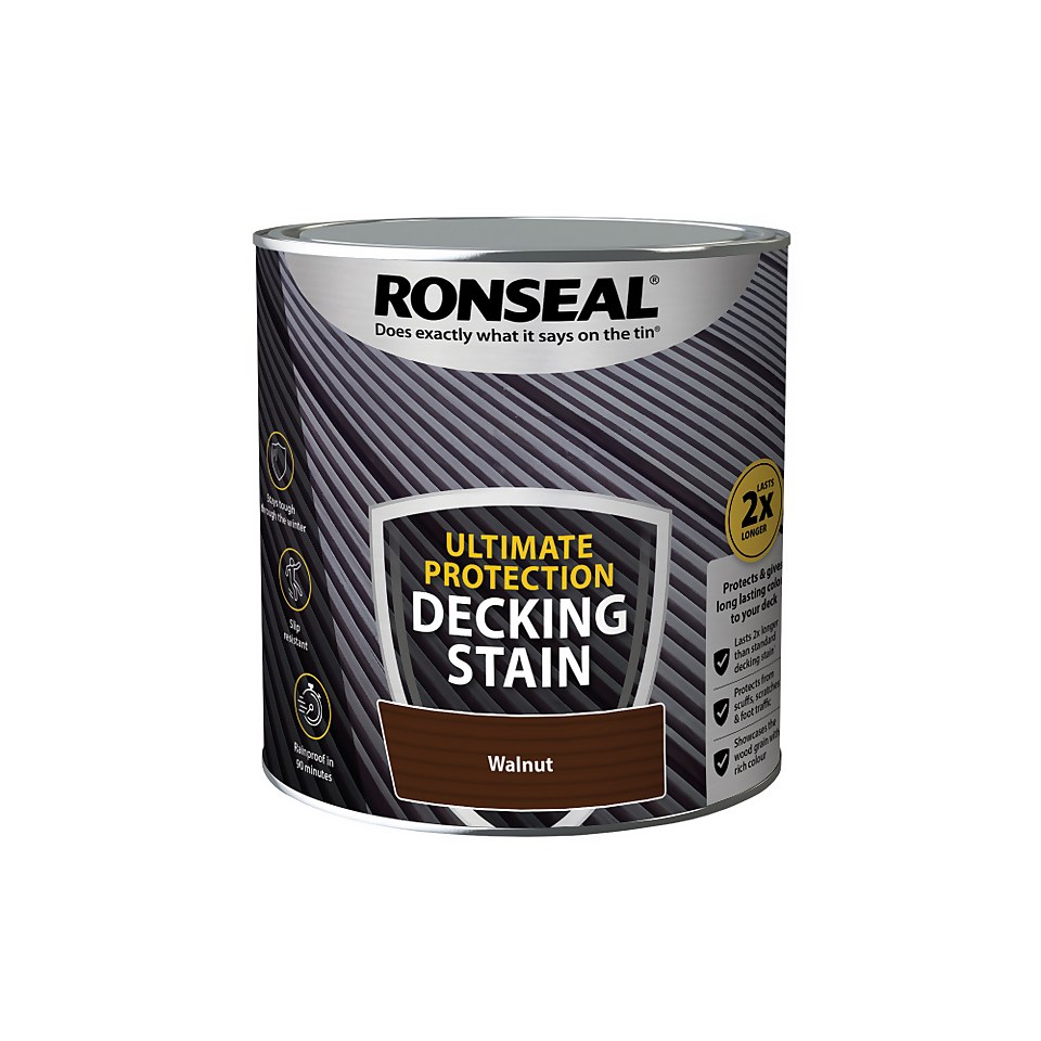 Ronseal Ultimate Protection Decking Stain Walnut - 2.5L