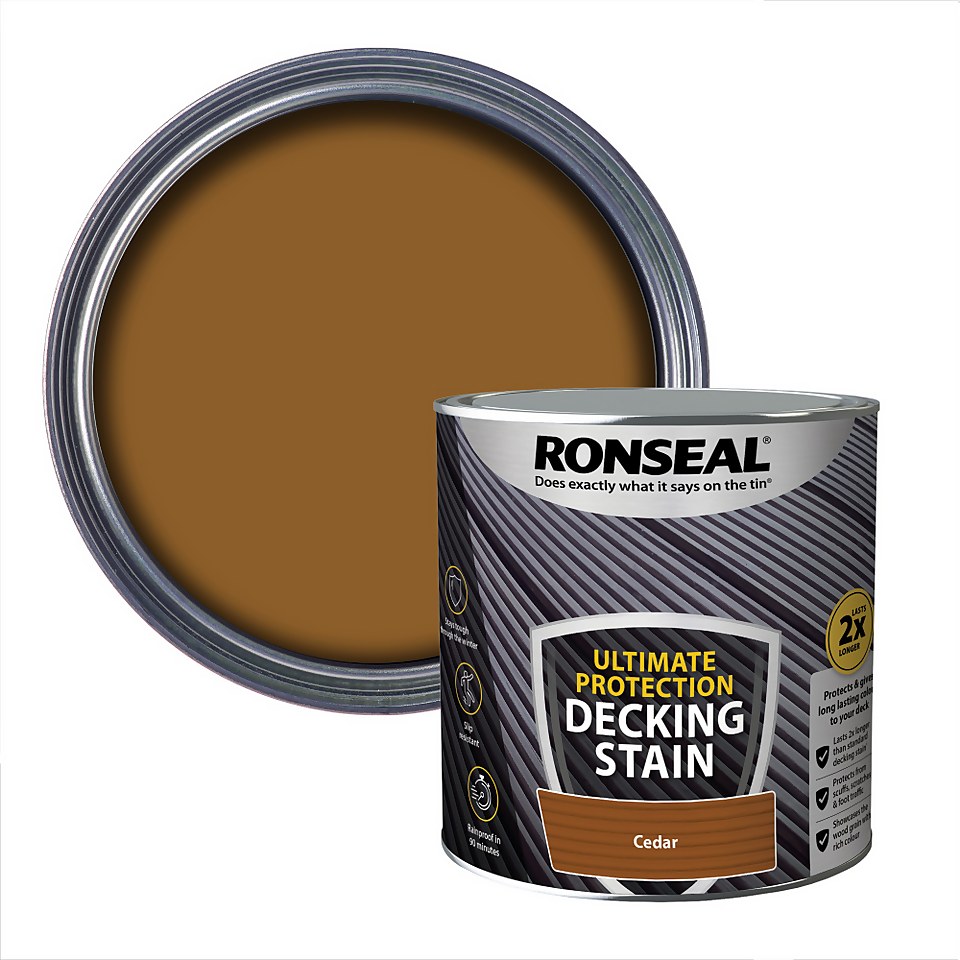 Ronseal Ultimate Protection Decking Stain Cedar - 2.5L
