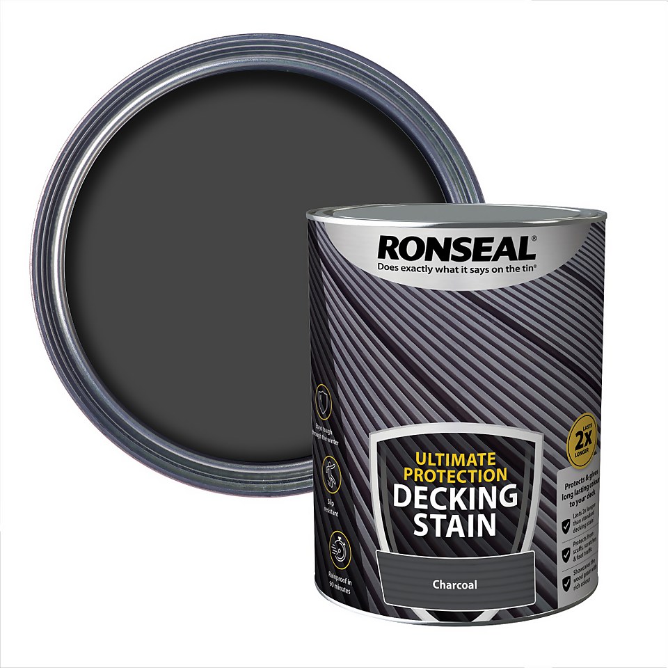 Ronseal Ultimate Protection Decking Stain Charcoal - 5L