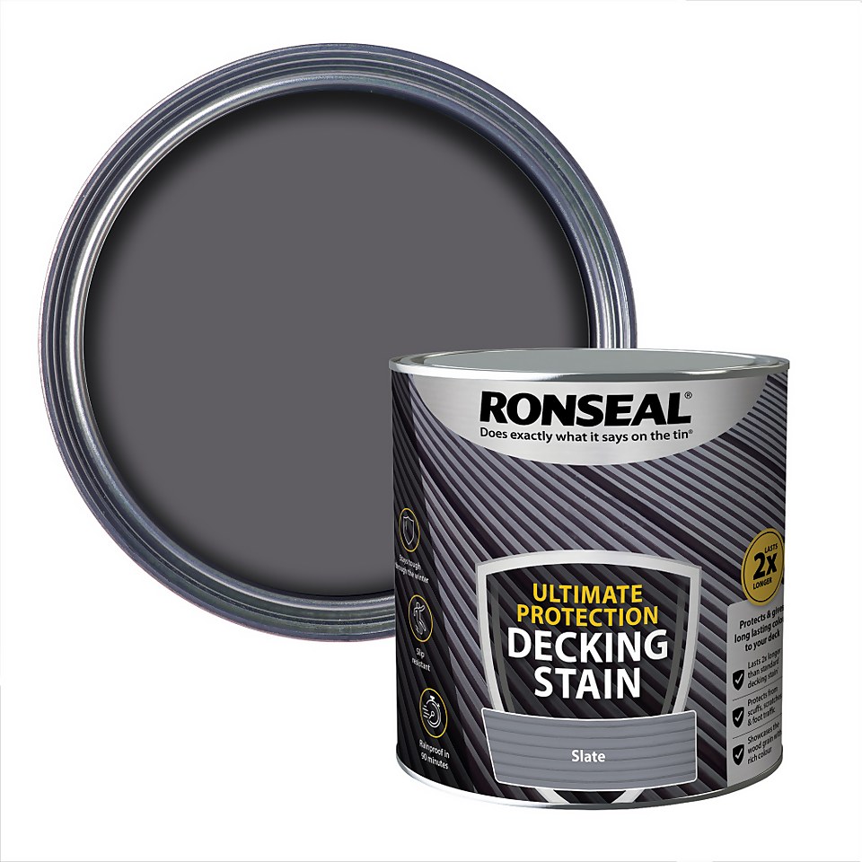 Ronseal Ultimate Protection Decking Stain Slate - 2.5L