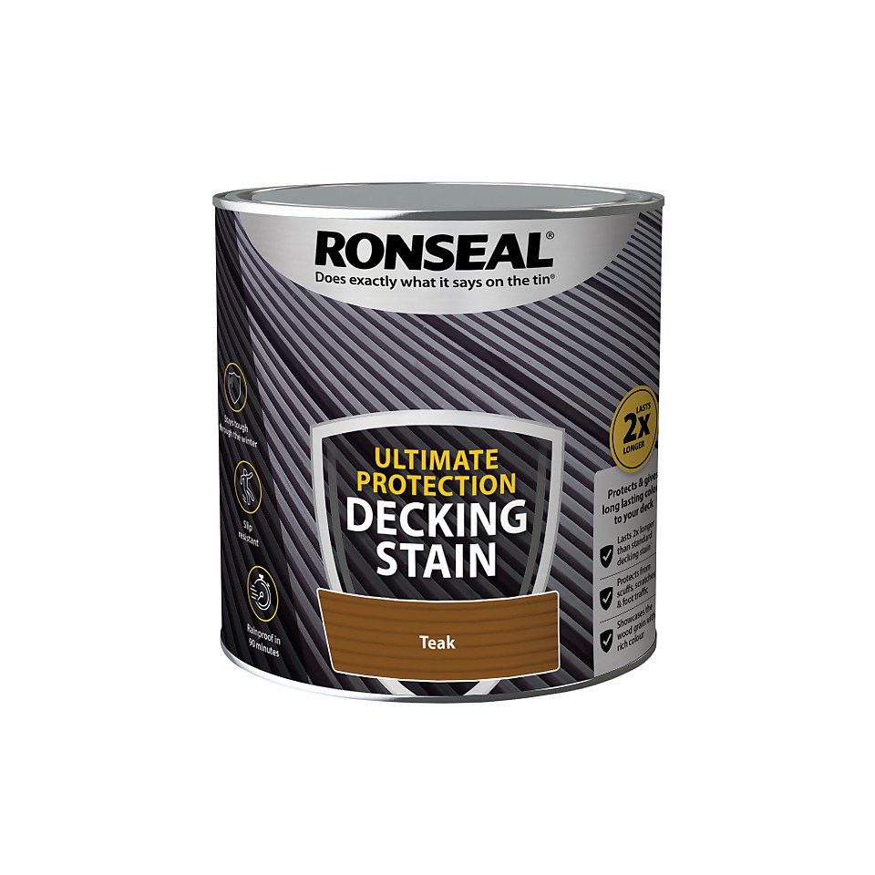 Ronseal Ultimate Protection Decking Stain Teak - 2.5L