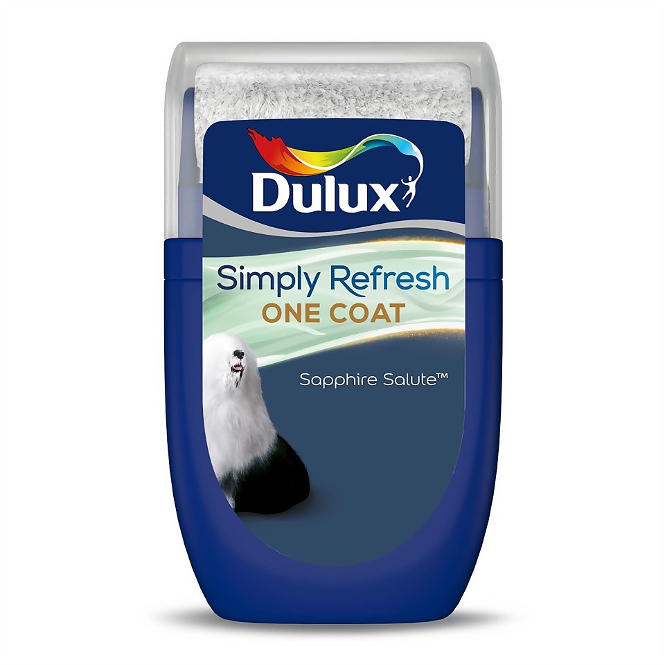 Dulux Simply Refresh One Coat Matt Paint Sapphire Salute - Tester 30ml