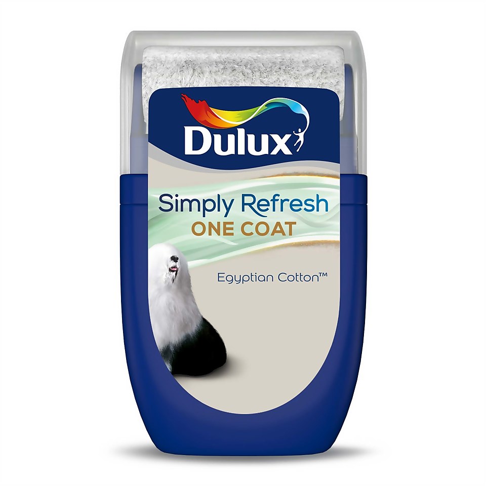 Dulux Simply Refresh One Coat Matt Paint Egyptian Cotton - Tester 30ml