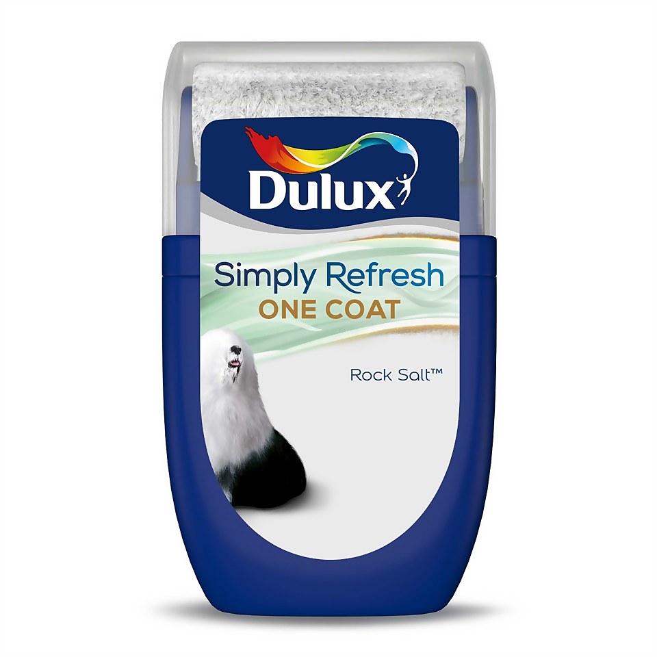 Dulux Simply Refresh One Coat Matt Paint Rock Salt - Tester 30ml