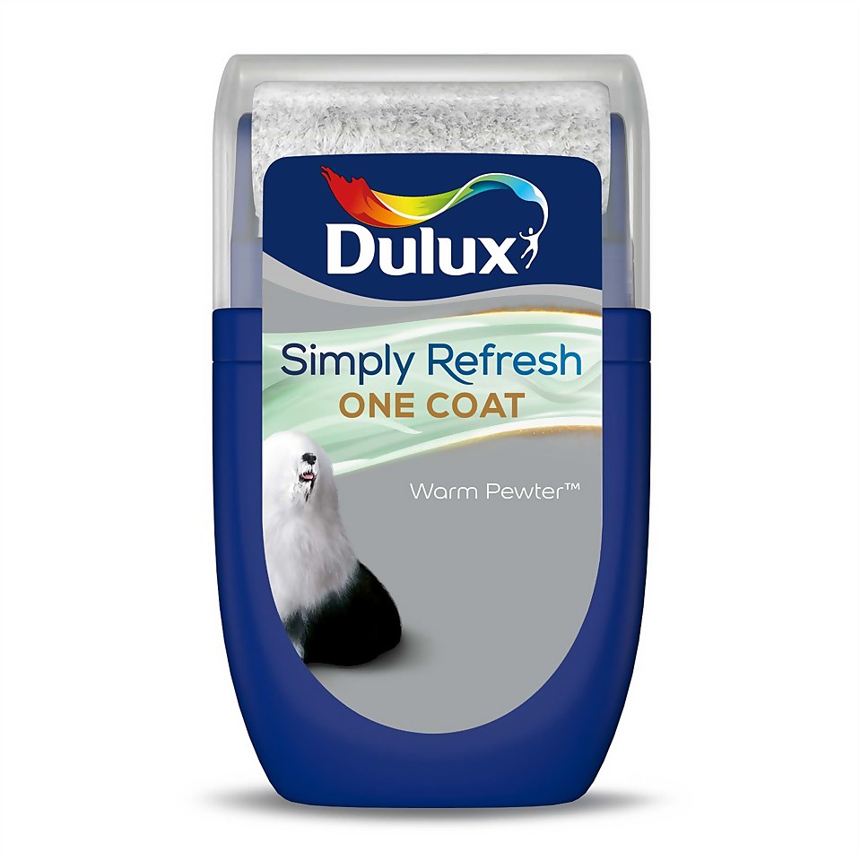 Dulux Simply Refresh One Coat Matt Paint Warm Pewter - Tester 30ml