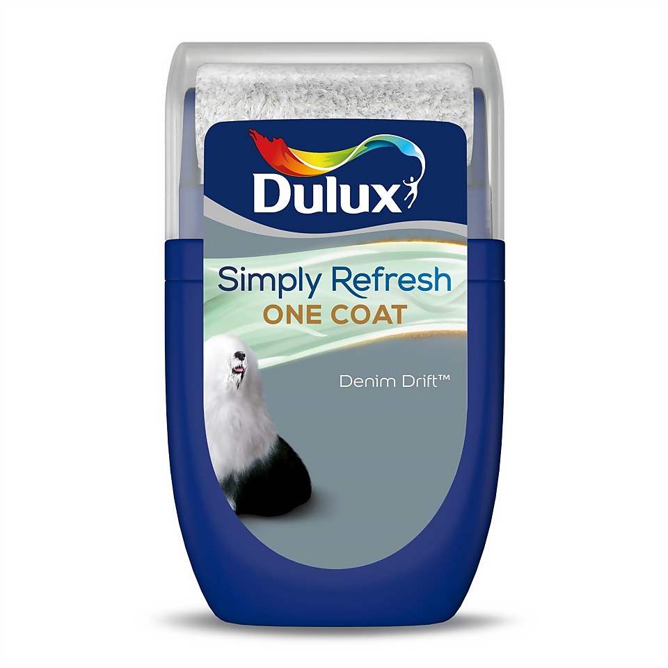 Dulux Simply Refresh One Coat Paint Denim Drift - Tester 30ml