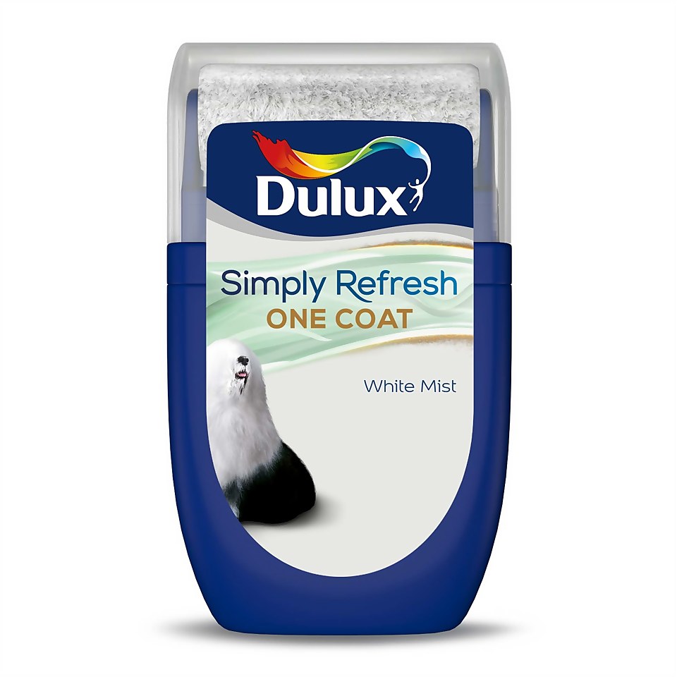 Dulux Simply Refresh One Coat Paint White Mist - Tester 30ml