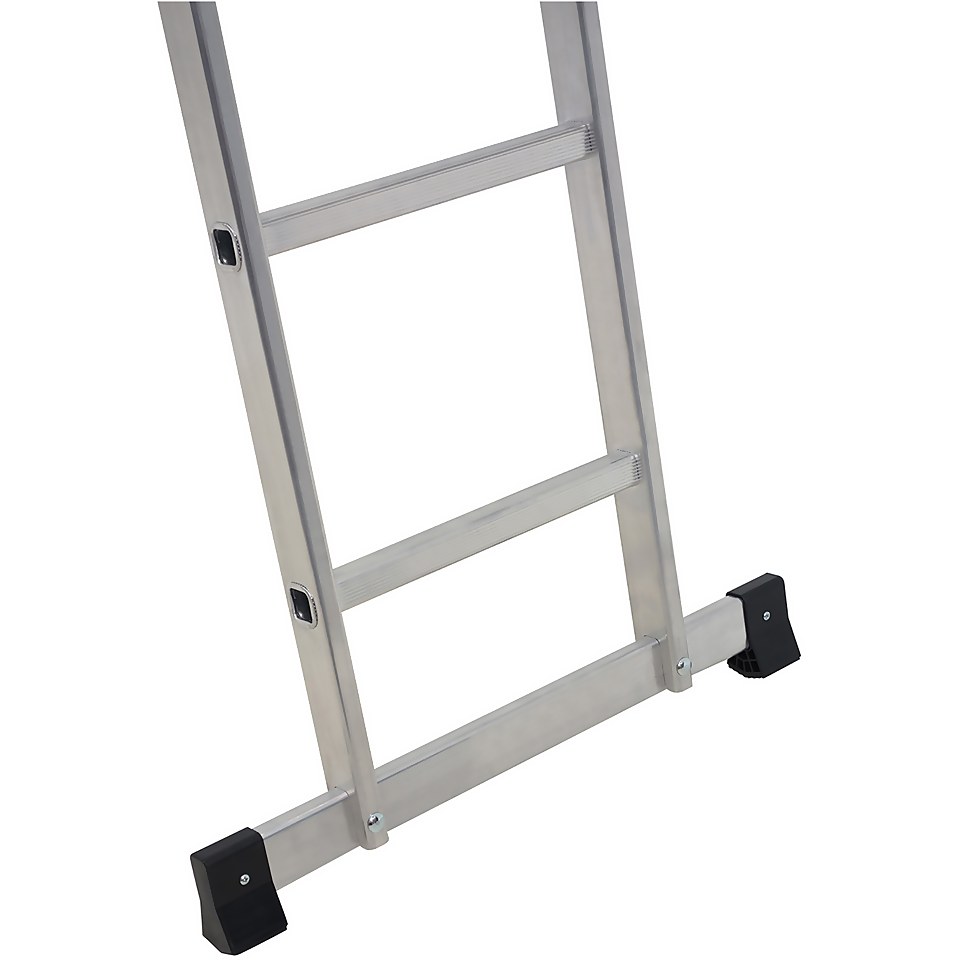 Rhino 3 in 1 Aluminium Combination Ladder | Homebase