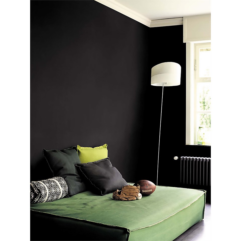 Dulux Simply Refresh Feature Wall One Coat Matt Emulsion Paint Rich Black - Tester 30ml