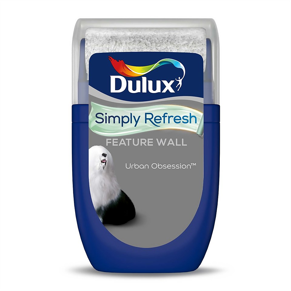 Dulux Simply Refresh Feature Wall One Coat Matt Emulsion Paint Urban Obsession - Tester 30ml