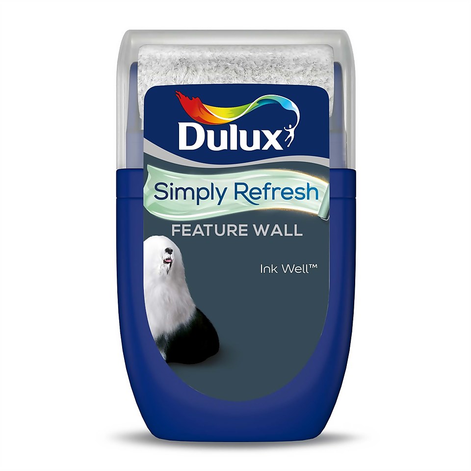 Dulux Simply Refresh Feature Wall One Coat Matt Emulsion Paint Ink Well - Tester 30ml