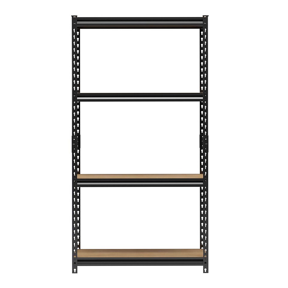 4 Tier MDF Storage Shelving Unit 810 x 1520 x 310mm Homebase
