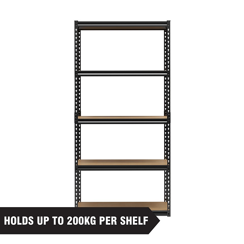 Handy 5 MDF Shelf Storage Unit 200kg - 900 x 1830 x 400mm