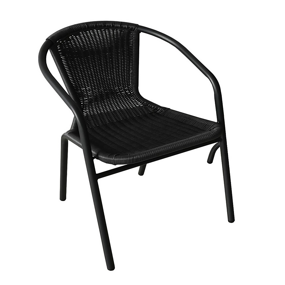 Eloise Bistro Chair Black Homebase