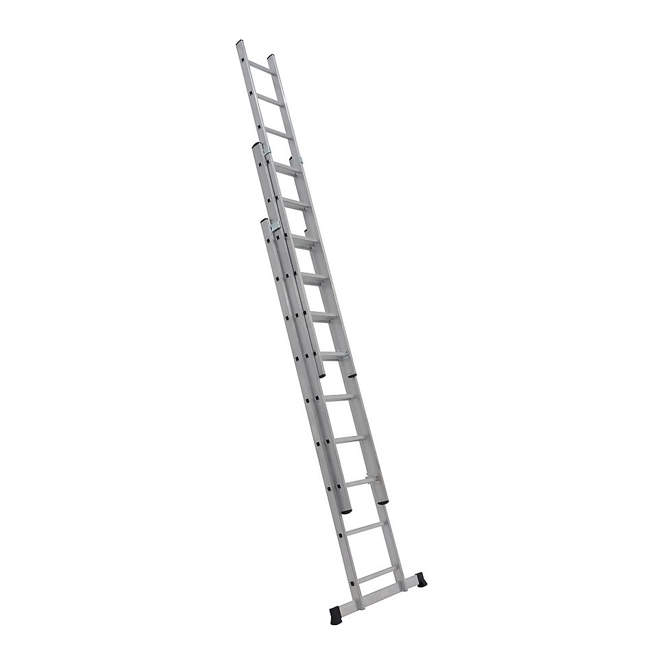 Rhino 3 Section 27 Rung Extension Ladder - 5.65m