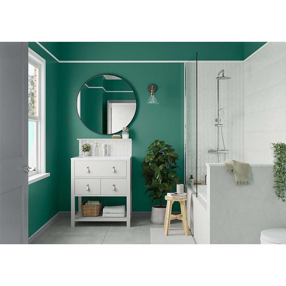 Dulux Simply Refresh Feature Wall One Coat Matt Emulsion Paint Emerald Glade - Tester 30ml