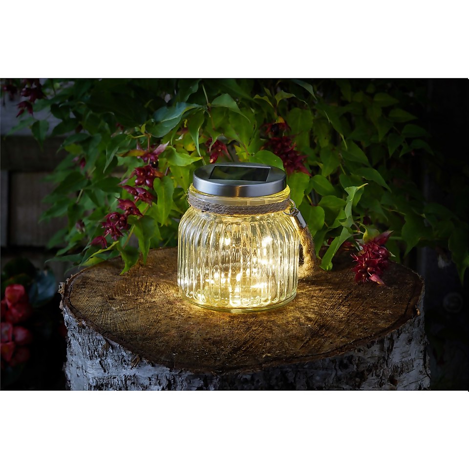 Smart Solar Firefly Glass Jar