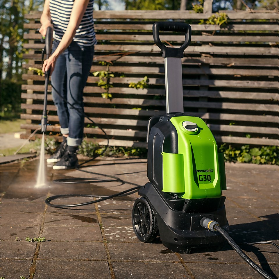 Greenworks G3 Pressure Washer (with Patio Head and Brush)