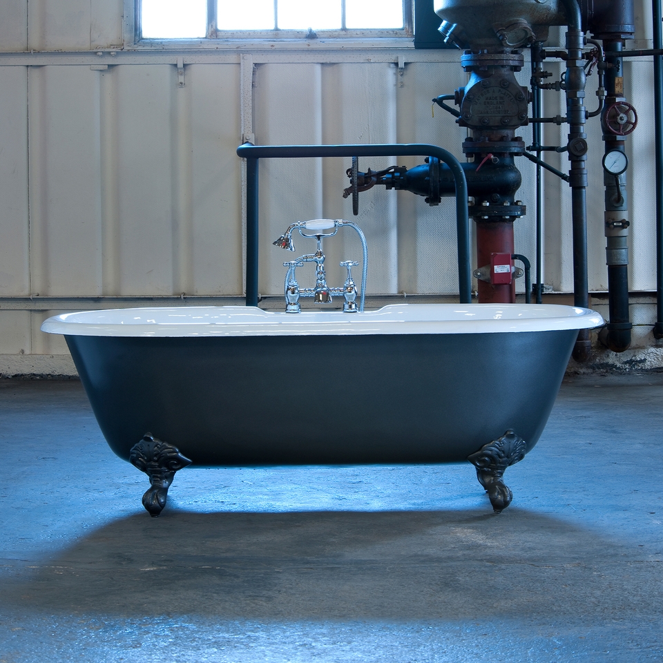 Bathstore Moulin Cast Iron Bath 1700 x 770mm with 2 Tap Holes