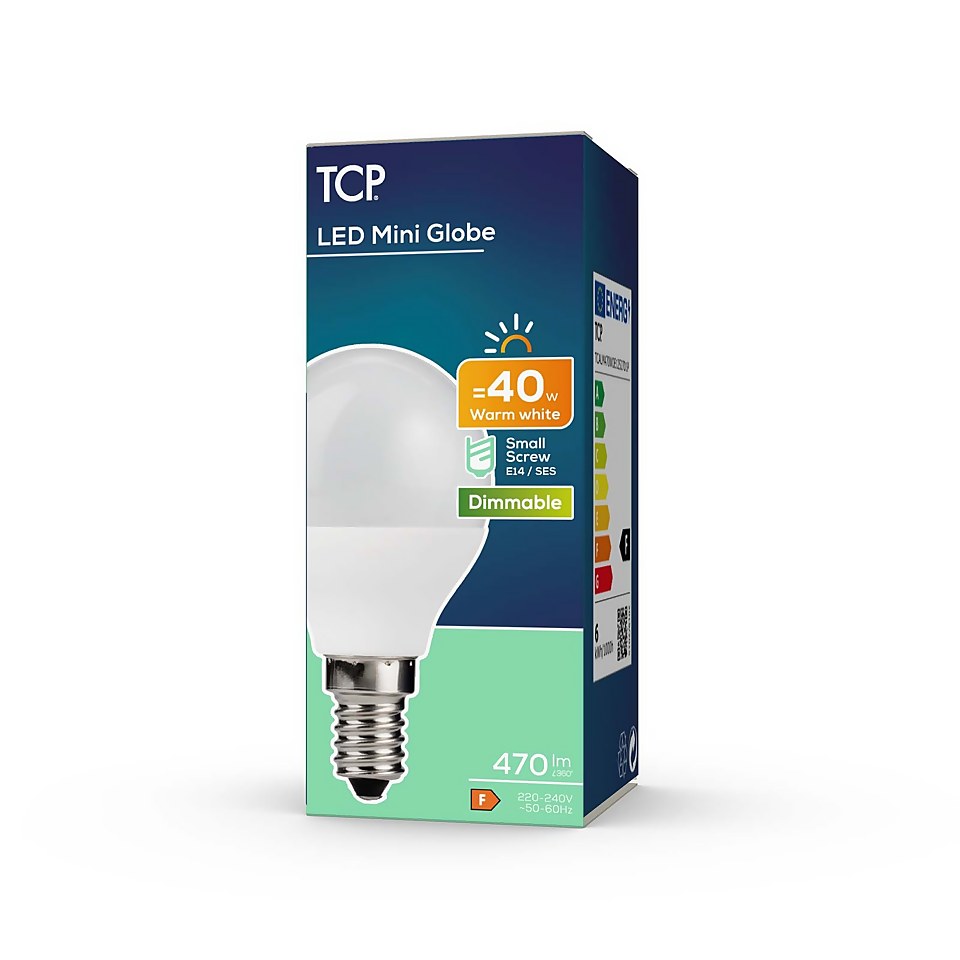 TCP Led Globe 40w Ses Dimmable Warm White Bulb 1pk Homebase