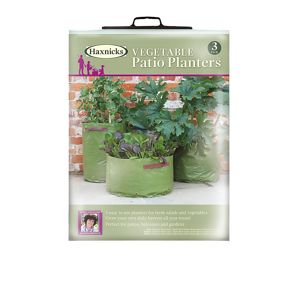 Vegetable Patio Planter - 3 Pack