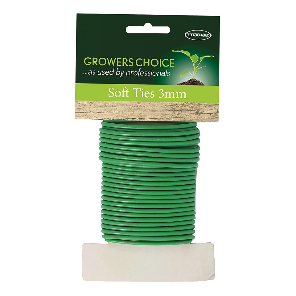 Gardeners Choice Green Soft Ties - 7mm x 5m