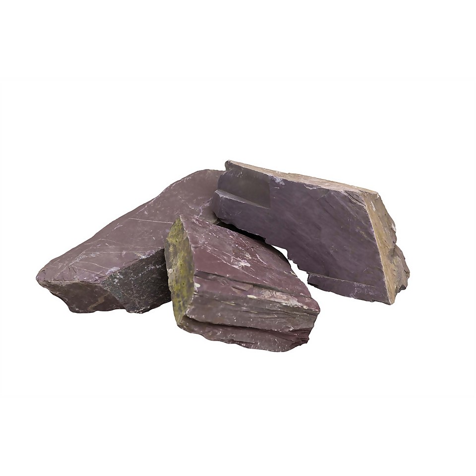 Stylish Stone Plum Slate Rockery - Full Crate (70-80 Pieces)