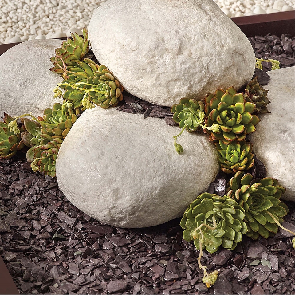 Stylish Stone Arctic White Boulders - Full Crate (70-80 Pieces)