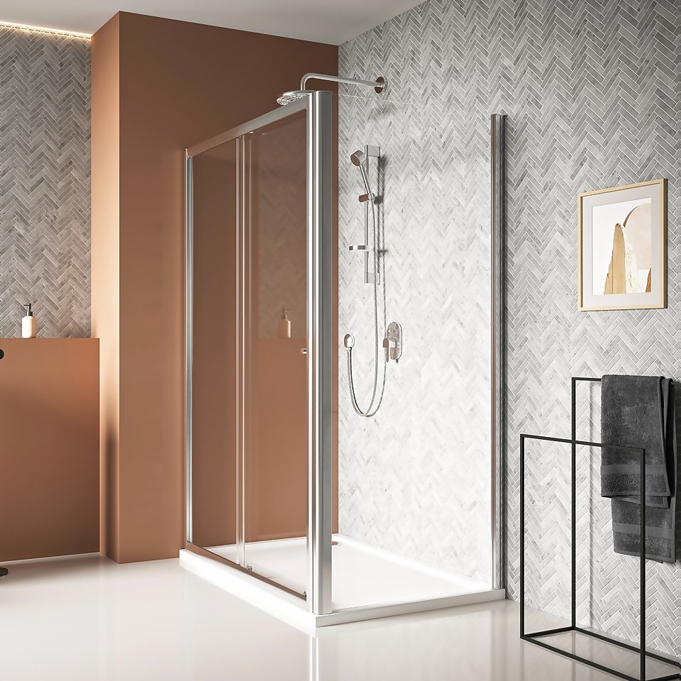 Bathstore Gleam Sliding Shower Door - 1200mm (6mm Glass)